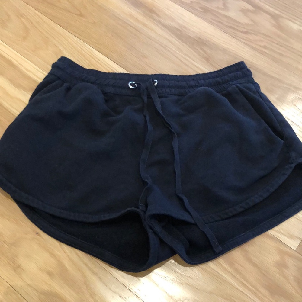 H&M black sweat shorts